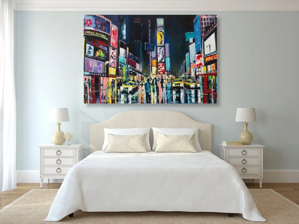 Quadro su tela – New York colorata