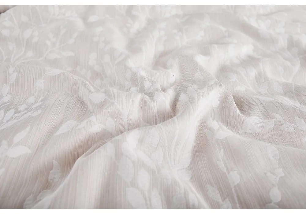 Biancheria da letto singola jacquard beige 140x200 cm Boston - My House