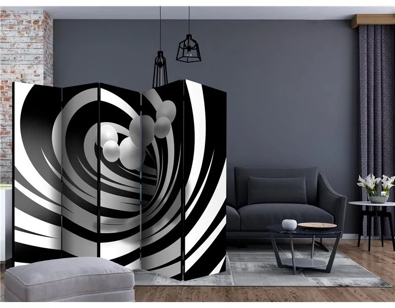 Paravento  Twisted In Black & White II [Room Dividers]  Colore ---, Dimensioni e Misure 225x172