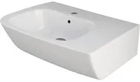 Lavabo asimmetrico monoforo sospeso One vasca a sinistra lunghezza 65 cm