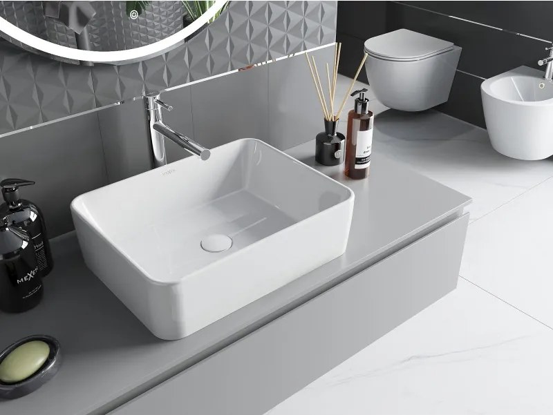 Mexen Catia lavabo da appoggio 48 x 37 cm, bianco - 21314800