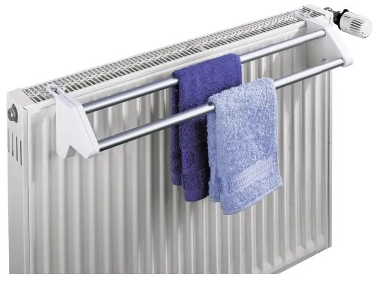 WENKO 3702100 - Stendibiancheria 13x11,5 cm argento/bianco