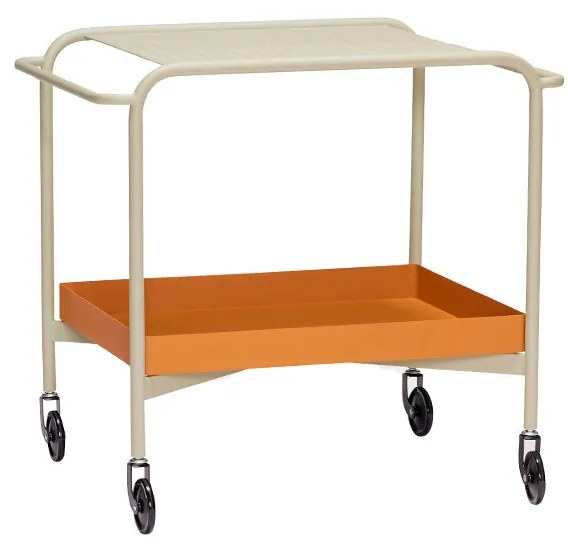 Hübsch - Push Trolley Sand/Brown Hübsch