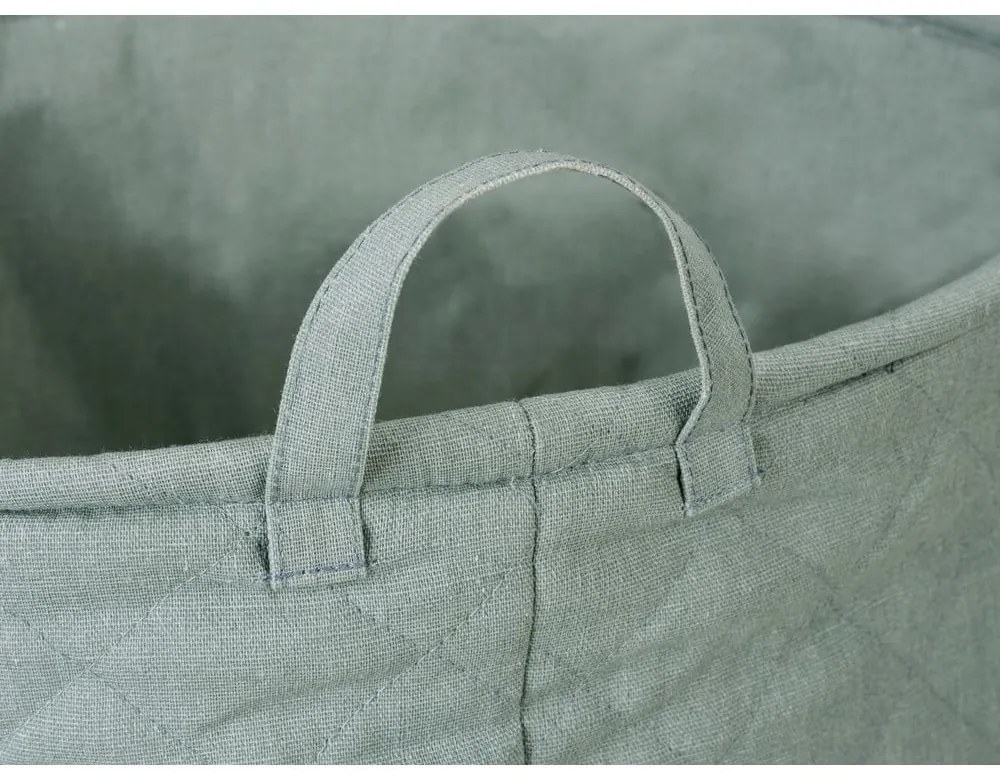Cesta per il bucato verde chiaro in tessuto 67 l Tom Tailor – Wenko