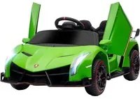 Macchina Elettrica per Bambini 12V con Licenza Lamborghini Veneno Verde