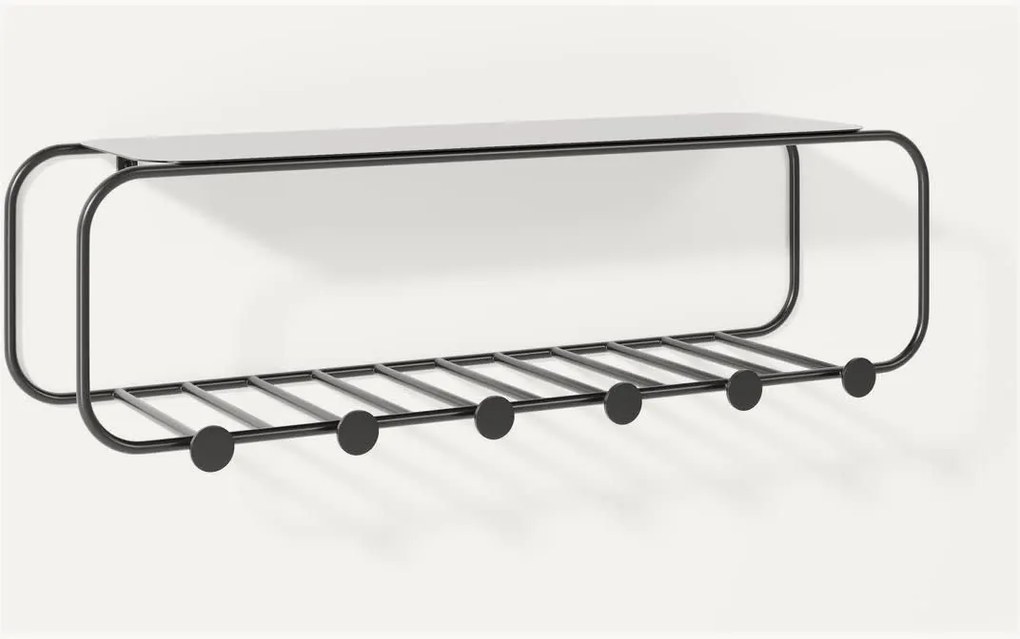 Appendiabiti da parete in metallo Nash