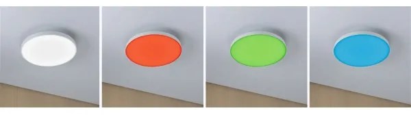Paulmann 79899 - Lampada da soffitto dimmerabile LED RGBW 16,5W SMART VELORA 230