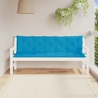 Cuscini per Panca 2 pz Azzurri 180x50x7 cm in Tessuto Oxfordcod mxl 116084