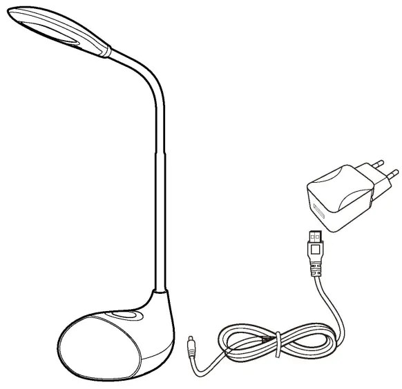 Eglo 97078 - Lampada LED da tavolo CABADO 1 1xLED/2,2W+0,3W/230V RGB