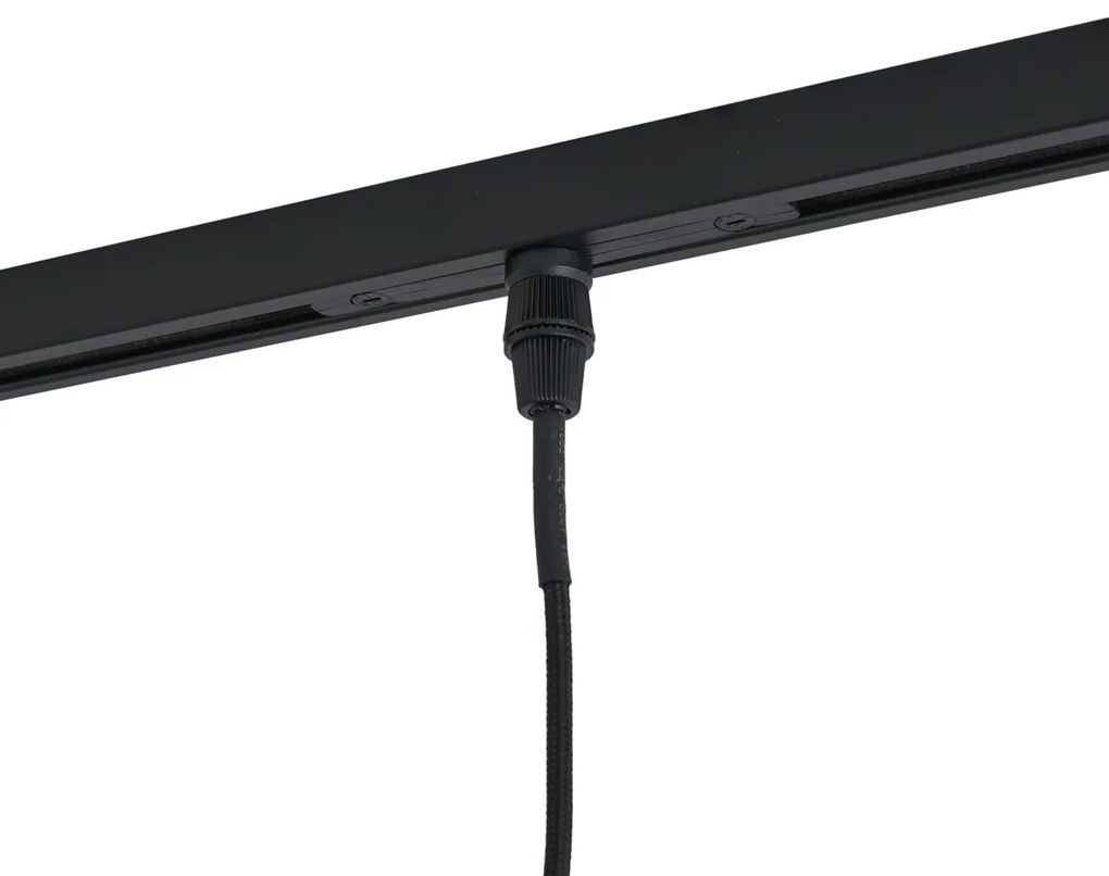 Faretto moderno oro con vetro ambrato per sistema a binario monofase - Slimline Loyce