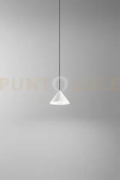 Peak sospensione in metallo bianco opaco rosone non incluso led 12w...