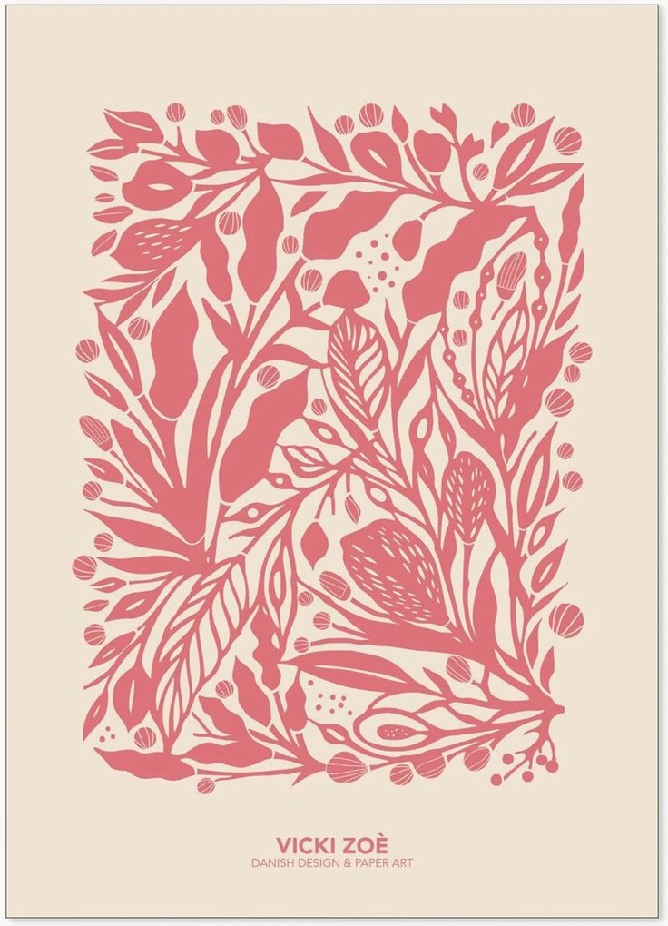 Stampa incorniciata Salmon Rose Garden