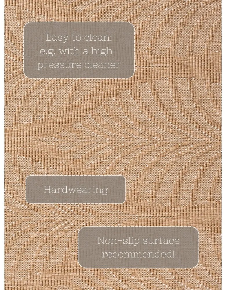 Tappeto da interno/esterno beige/avorio 160x230 cm Duet Liora – NORTHRUGS