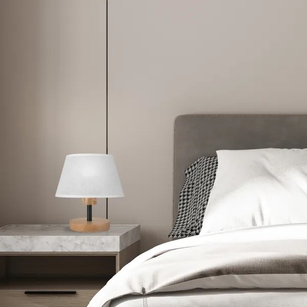 Brilagi - LED Lampada da tavolo ANTHONY 1xE14/40W/230V quercia/bianco