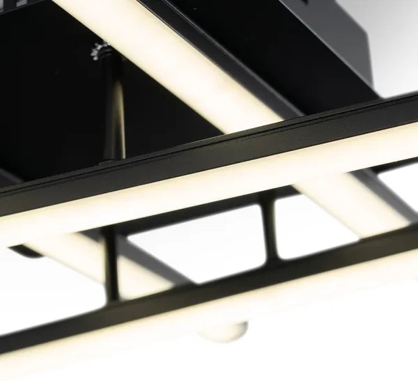 Brilagi - Plafoniera a LED STRIPES LED/37W/230V nera