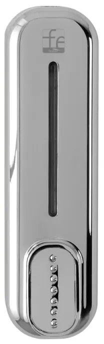 Dispenser sapone liquido a muro cromo da 350 ml con fissaggi inclusi