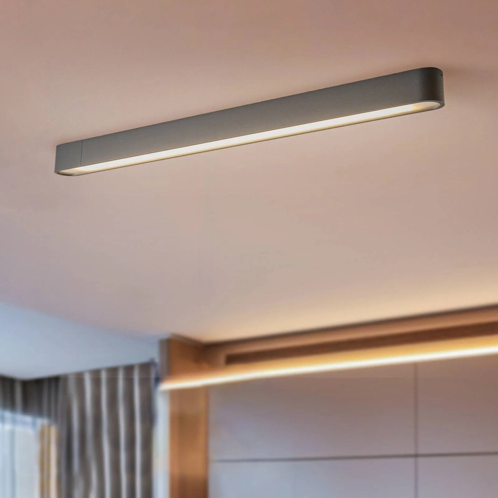 Plafoniera soffitto Soft Nowodvorski Lighting, Nero, Soggiorno / Sala da pranzo, Alluminio, Moderno, Plafoniera