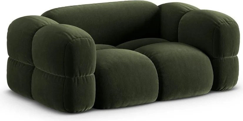 Divano verde con rivestimento in velluto 180 cm Loretto – Cosmopolitan Design