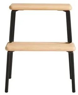 Slalom Step Stool Oak/Black - Woud