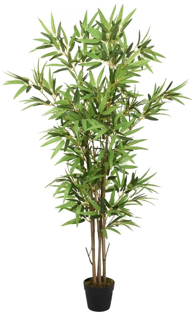 Albero Bambù Artificiale 552 Foglie 120 Cm Verde /