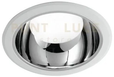 Incasso led mack bianco e cromo in policarbonato 20w 2500lm 3000k 1...