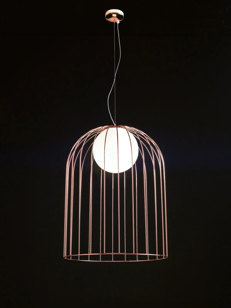 1-light suspension lamp - 1095 - Kluvì - Selene illuminazione Cromo lucido