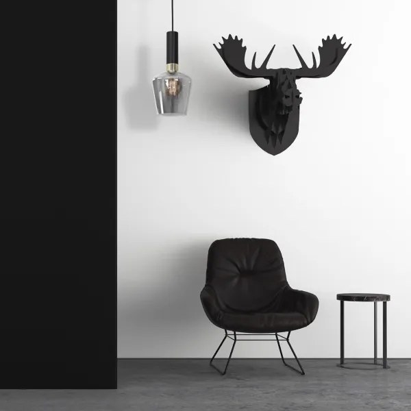 Lampadario su filo ROMA BLACK 1xE27/60W/230V