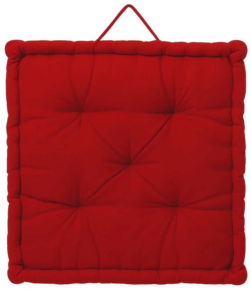 Cuscino materasso 60x60 cm rosso