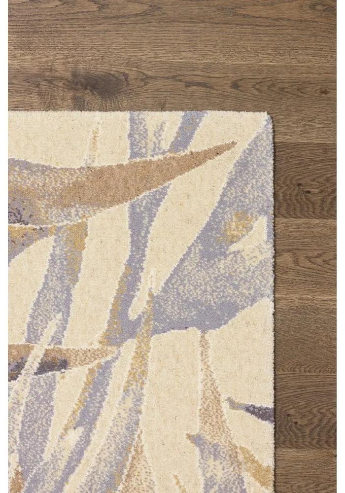 Tappeto in lana beige 133x180 cm Florid - Agnella