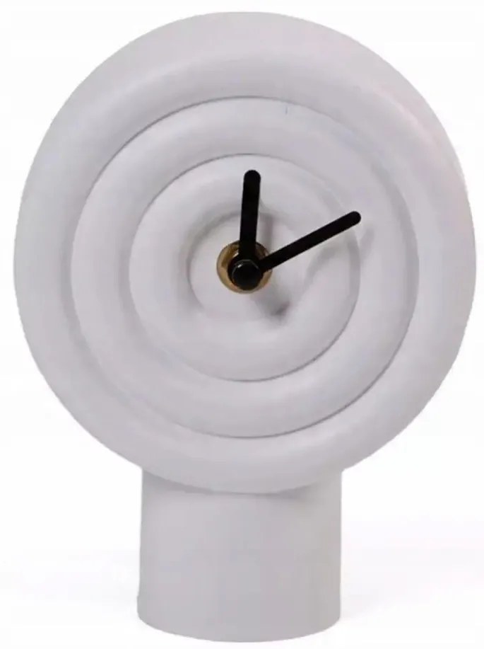 Orologio da tavolo in ceramica 16 cm 1xAA bianco