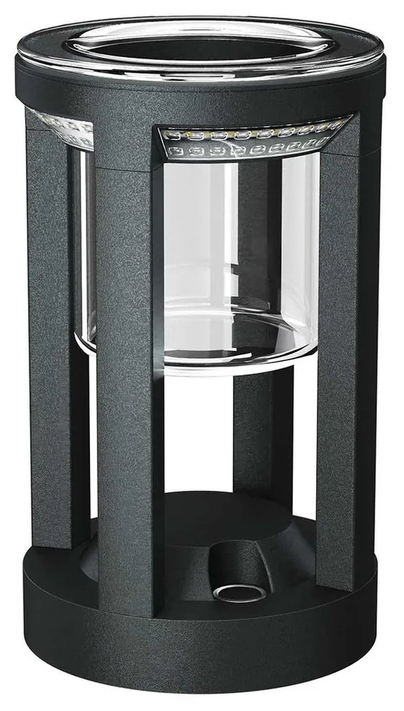 Lampada Portavaso da Tavolo Ricaricabile 2.2W IP54 CCT - Nera