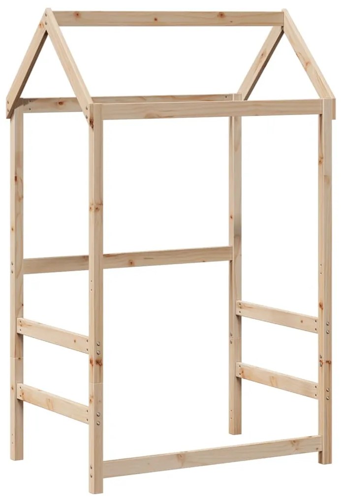 Giroletto con panca e tetto 90x200 cm in legno massello di pino