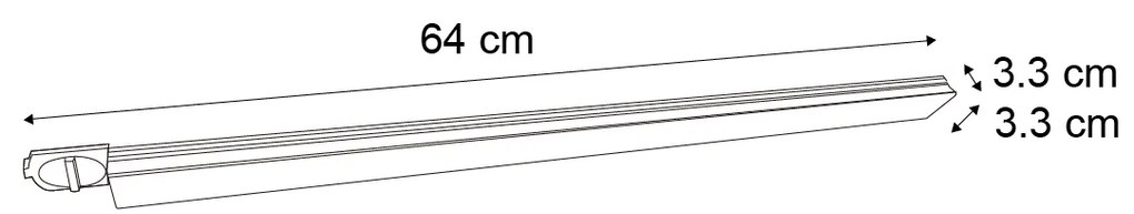 Plafoniera moderna nera per sistema a binario monofase 15W 1180 lm 2700-3800K - Iconic Tsiri