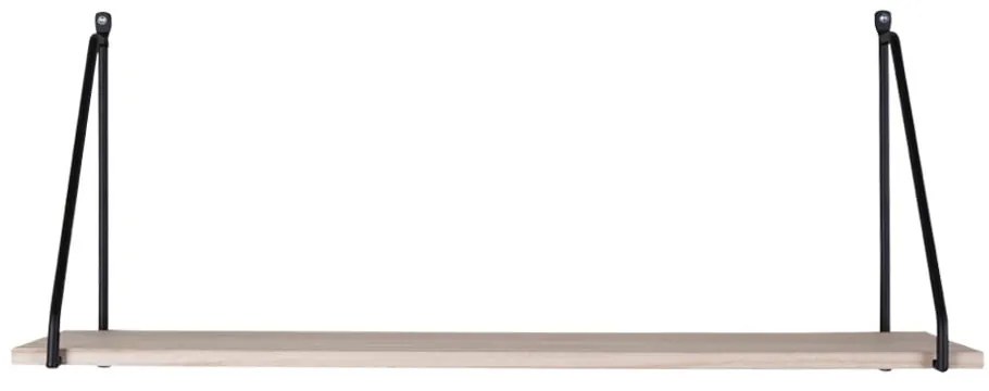 Scaffale in legno massiccio nero pavlovnia Arnhem - House Nordic