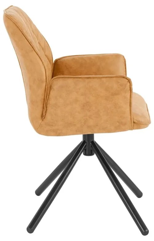 Set di sedie da pranzo gialla in imbottito 2 pz Preston – Støraa