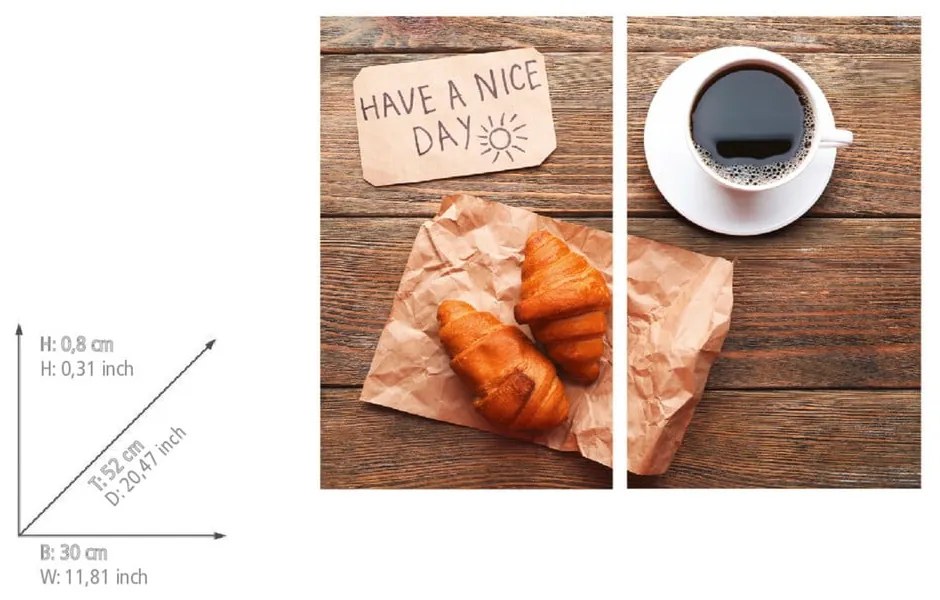 Set di copri fornelli in vetro temperato 2 pz 30x52 cm Nice Day – Allstar