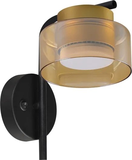 Brilagi - Lampada da parete AURA LUX 1xGX53/30W/230V nero/oro