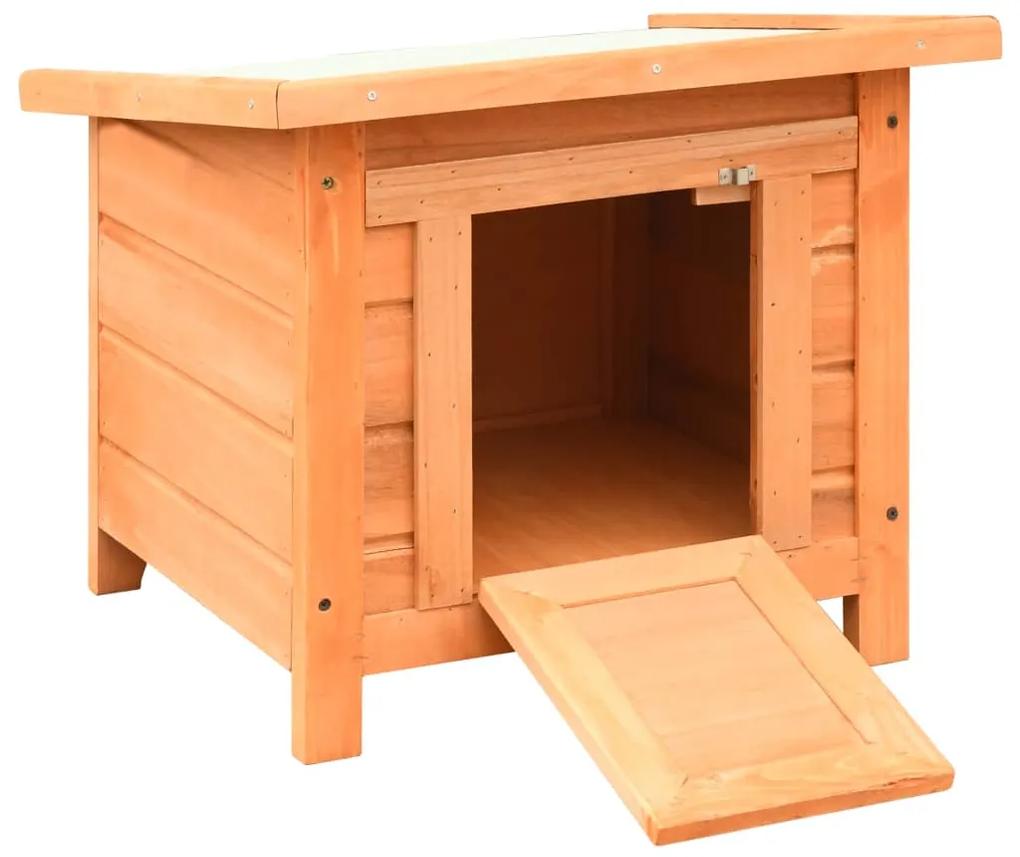 Cuccia per gatti in legno di pino e abete 50x46x43,5 cm