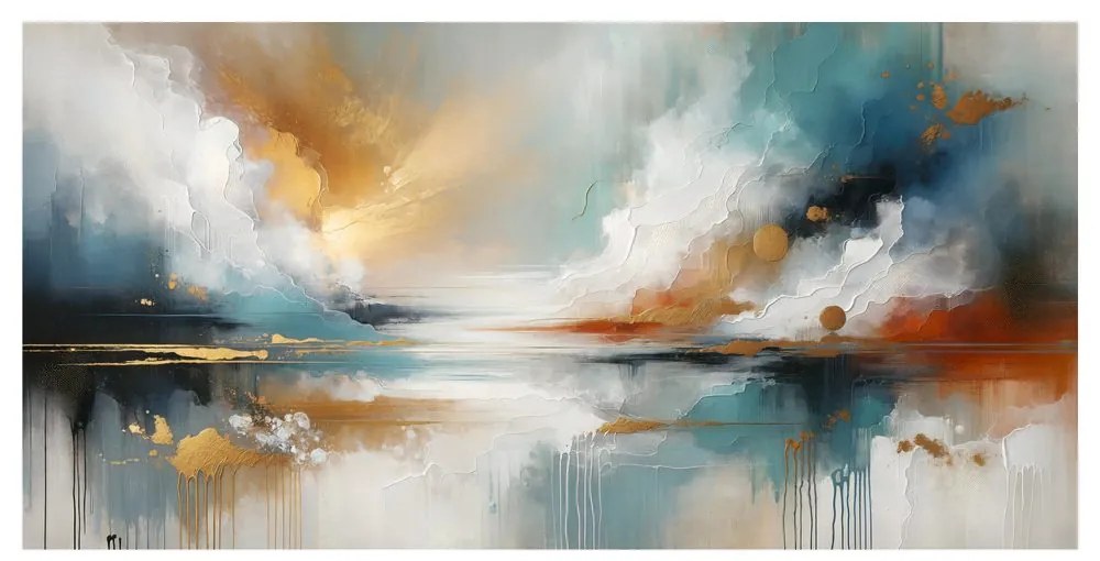 Quadro su tela – Astrazione moderna con natura