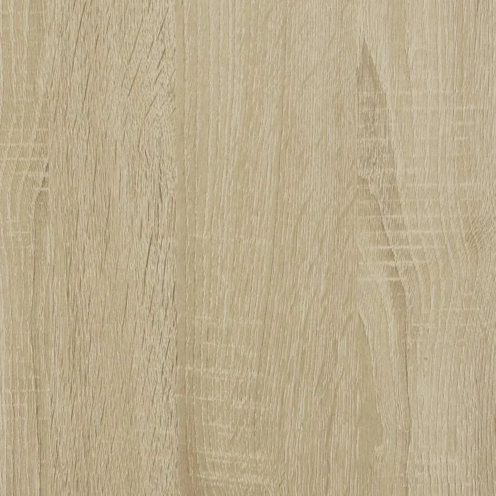 Tavolino Consolle Rovere Sonoma 75x32x75cm in Legno Multistrato