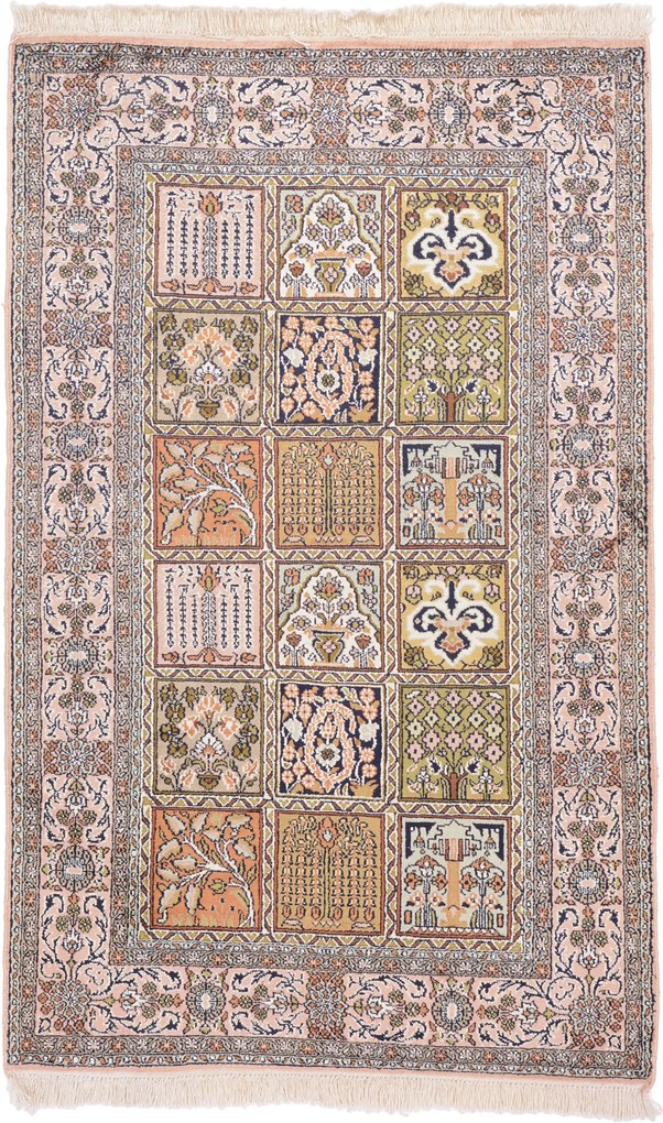 Cashmere Silk Tappeto orientale 80x120 (Indian) Annodato A Mano