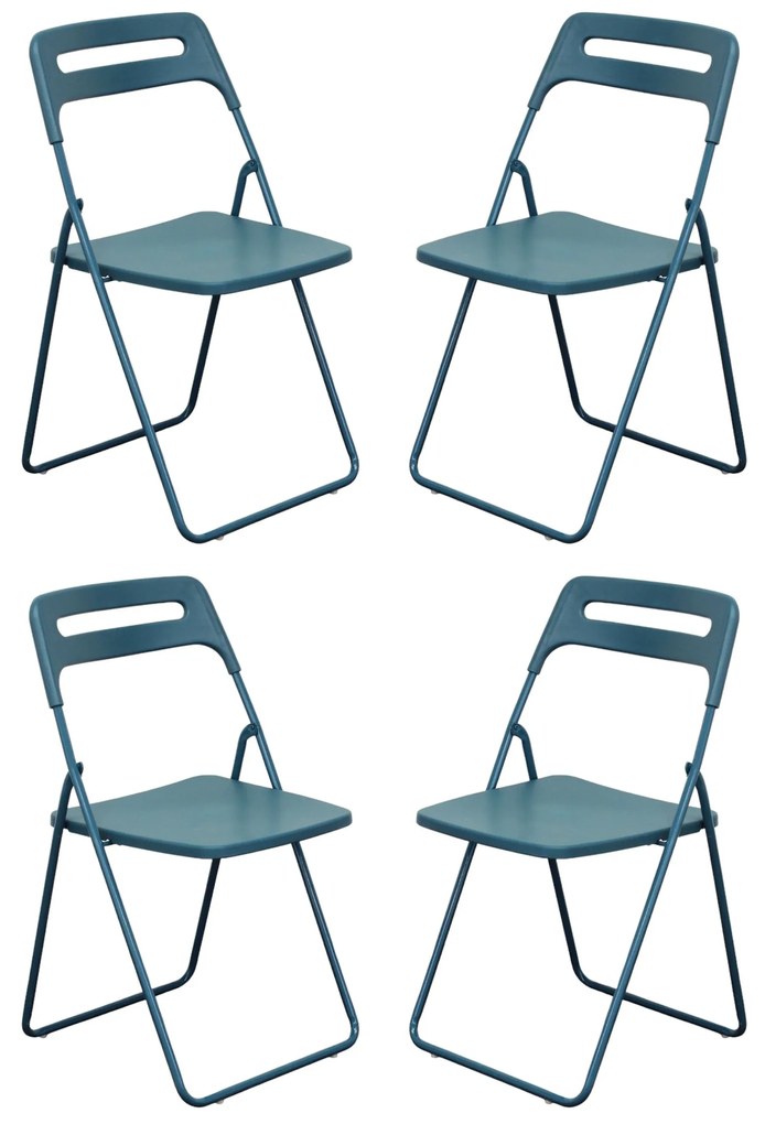 UXIOR - set 4 sedie in polipropilene pieghevole