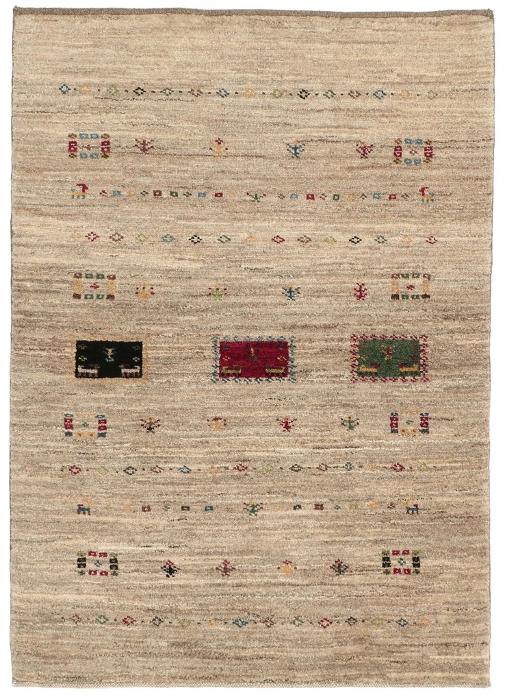 Gabbeh Tappeto persiano 100x140 (Iran) Annodato A Mano