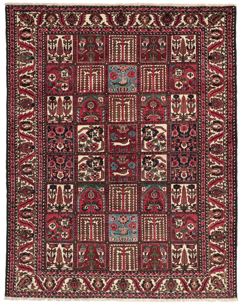 Bakhtiar Tappeto 170 x 210 (Iran) Annodato A Mano