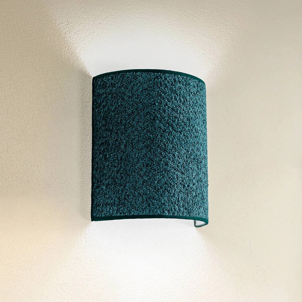 Euluna Applique Boucle in tessuto, verde scuro