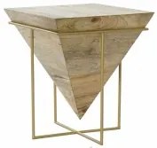 Tavolo aggiuntivo DKD Home Decor Metallo Legno di mango (40 x 40 x 45 cm)