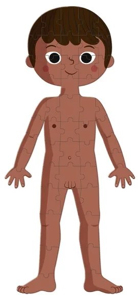 Janod - Puzzle educativo per bambini 225 pezzi corpo umano