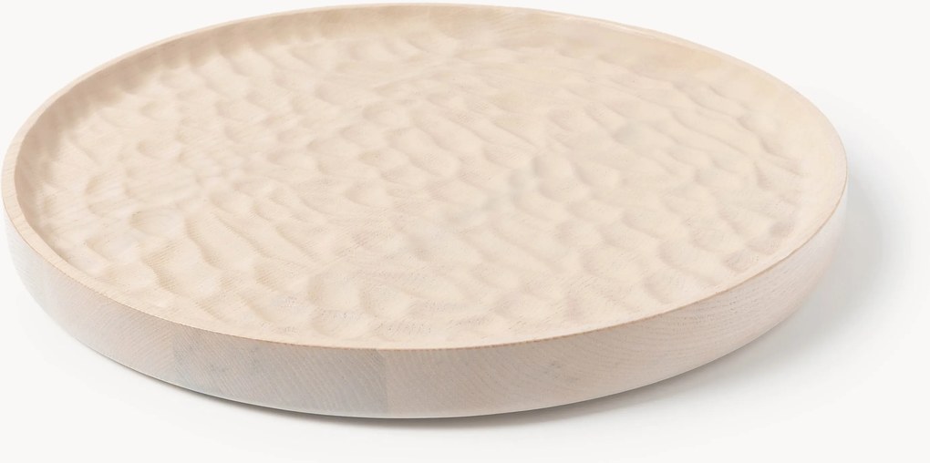Vassoio decorativo in legno di frassino Camila, Ø 35 cm