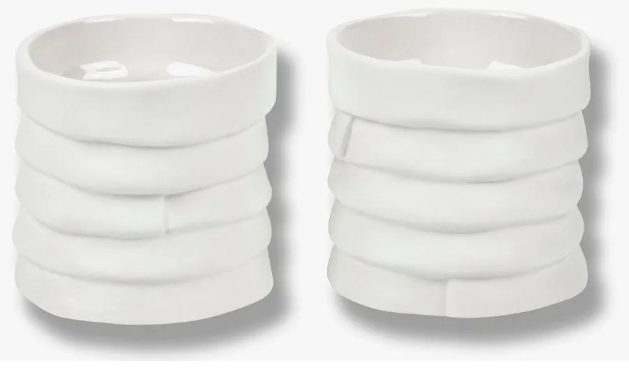 Candelieri in porcellana in set da tè 2 pezzi Ribbon - Mette Ditmer Denmark