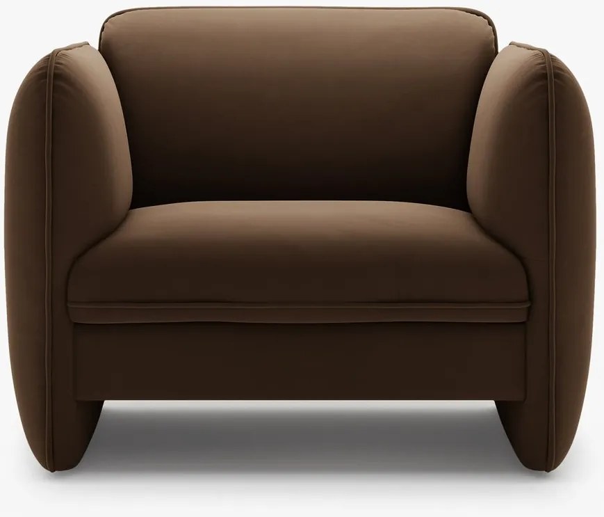 Poltrona Georgia in velluto Magic Velvet – L105 cm